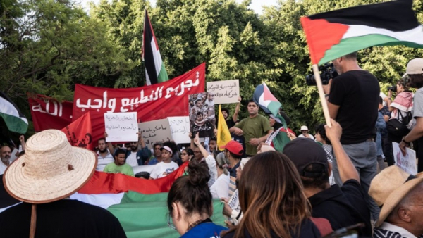 العاصمة: مسيرة وتجمع أمام السفارة الفرنسية لنصرة غزة والمطالبة بتجريم التطبيع