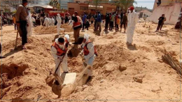 ارتفاع عدد جثامين الشهداء المكتشفة بمجمع ناصر الطبي